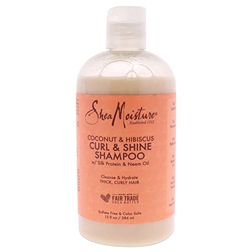 Shea Moisture Shampoo Curl & Shine 13oz Coconut & Hibiscus by She...