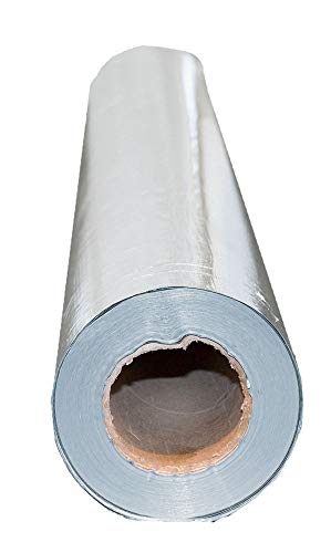 250sqft (2ft Wide) of NASA TECH Commercial Grade Solid Platinum Non Perforated No Tear Green Energy Radiant Barrier Reflective Insulation Solar Attic Foil Roof Attic House Wrap SCIF RIFD - Image 3