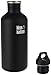 Klean Kanteen Classic Stainless Steel Single Wall Water Bottle with Klean Coat and Leak Proof Cap - 40oz - Shale Black