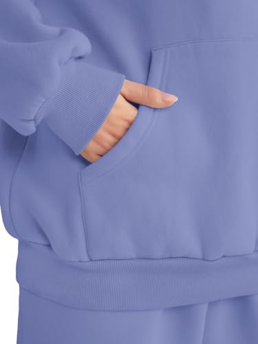 Image of AUTOMET Womens 2 Piece Lounge Sweatsuit Fall Fashion Matching Sweat Sets | Oversized Fall Hoodies & Baggy Jogger Sweatpants Fashion 2026 Outfits