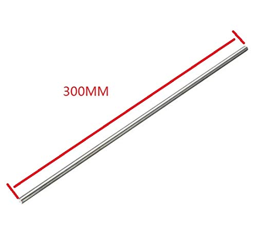 WEKOW 1 Stück 2 Mm-10 Mm Durchmesser 300 Mm Länge Edelstahlrohr Runde Massivmetall-Stangenstange (8mm)