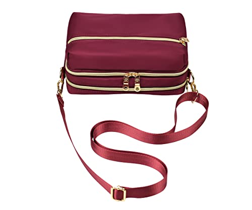 Sac bandoulière multi-poches YANAIER pour femme et grand portefeuille pour téléphone portable