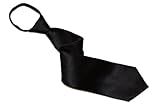 Men's - Black - Zipper Tie