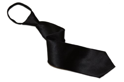 Men's - Black - Zipper Tie