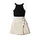 Miipat Baby Mädchen Bekleidungssets Kleinkind Mädchen 2Pcs Sommer Outfits Ärmellose Halfter Tops mit Mini Rock Sets Mädchen Kleidung Sets 110 3-4 Jahre