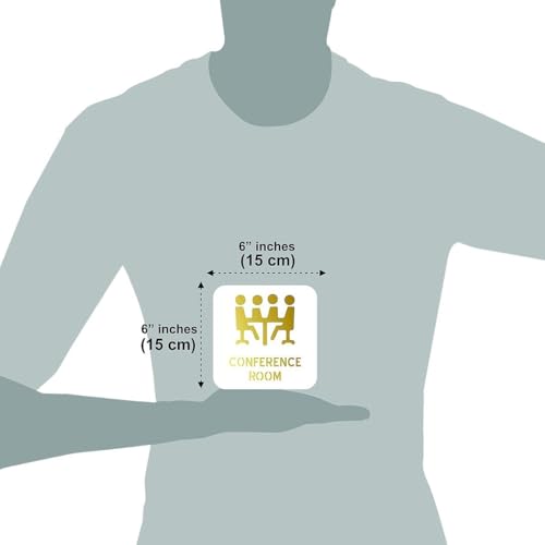 Image of CVANU 1pc Conference room Acrylic Sign Board for Office /Business /Hospital Sign SelfAdhesive Board c41