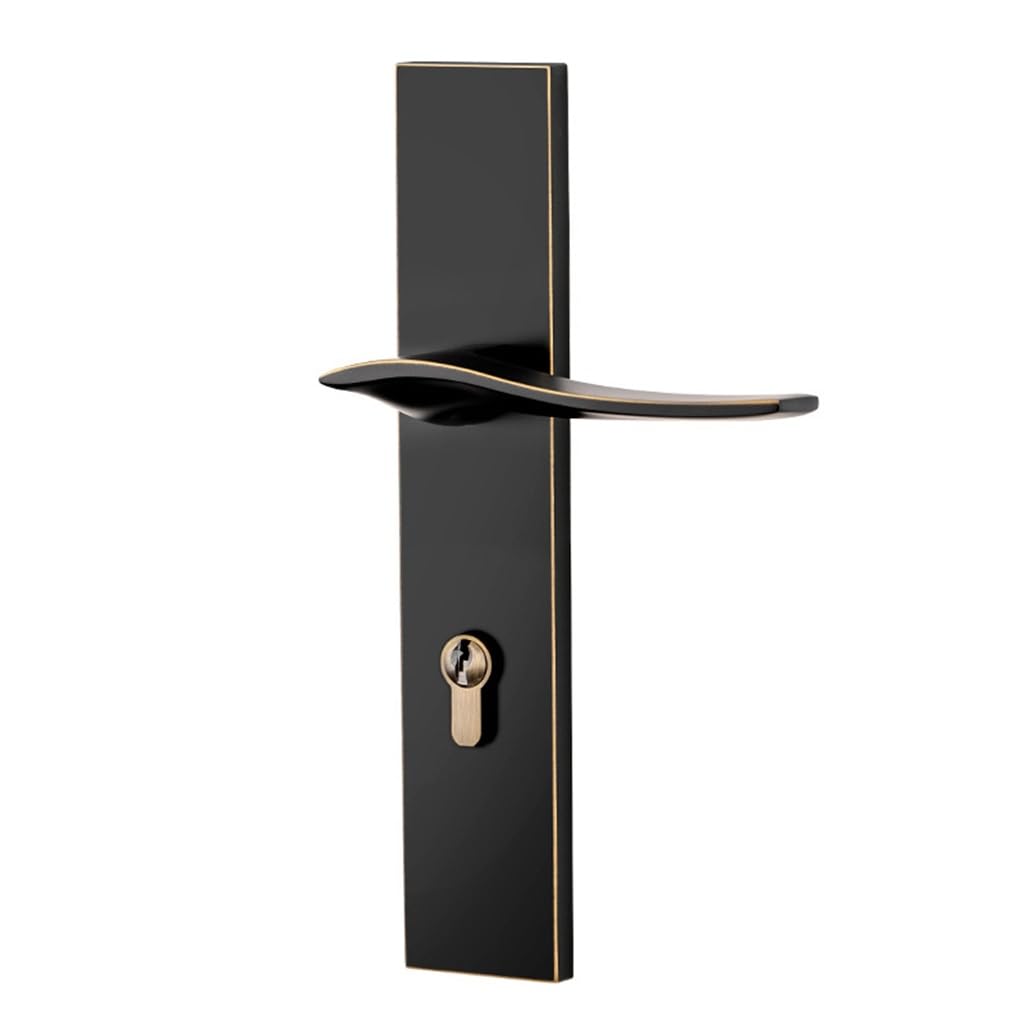 MOBYGKFY Brass Household Mute Indoor Door Lock Room Set