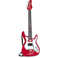 This electric guitar from Bontempi is a wonderful first instrument for the little ones. . Includes Shoulder strap. 6 metal cord. Realistic sound. Offers many hours of enjoyment and musical fun..Made of plastic.