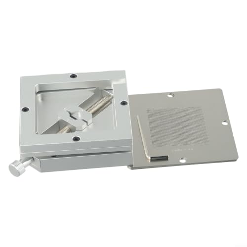 Plantilla BGA para reballing y kit de reparación PCB con soporte metálico de soldadura 7