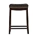Linon Home Décor Kingston Backless Linon Claridge Stool, Counter Height, Brown Patch Counter, 12.75