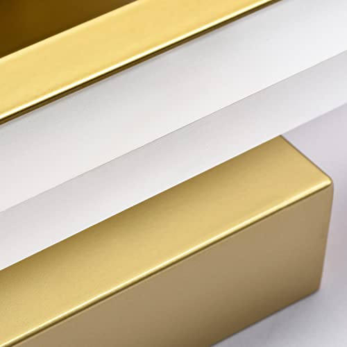 Image of PRESDE 24 inch LED Vanity Light Bar, Modern Brushed Gold Bathroom Light Fixtures Over Mirror