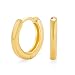 Classic Gold Plated Silver Huggie Hoop Earrings