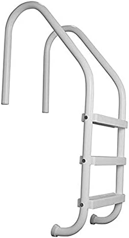P-324-L3-W 3 Step High Impact Finish Inground Pool Ladder, (Open Box)