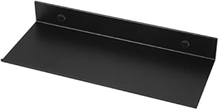 Yardwe Black Bathroom Shelf Wall Mount Shelving Space Saving Rustproof Extra Strong Floating Shelves Storage Rack(30cm)