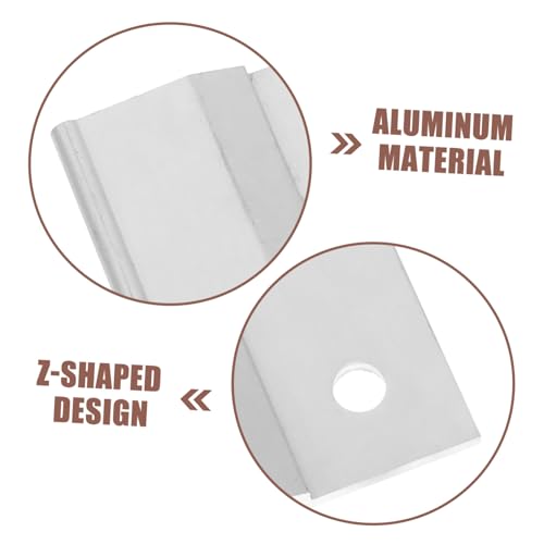 Image of SHINEOFI 4pcs Aluminum Pendant Frame Hangers French Cleat Picture Hanger Heavy Duty Hardware
