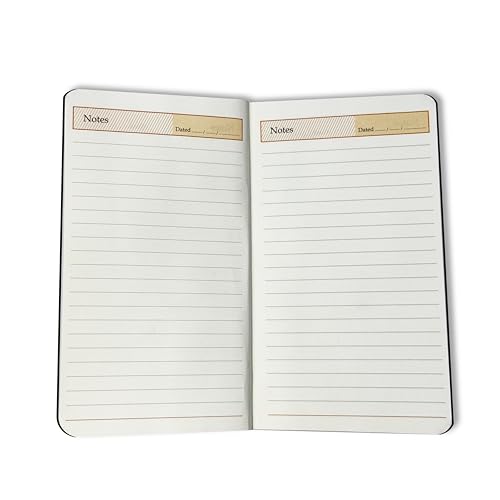 Image of Cubic A7 Palm Notebook | Black | Pack of 3 | Compact & Stylish Softbound for Note-Taking, Pocket Use & Journaling | Smooth Paper | Durable & Handy