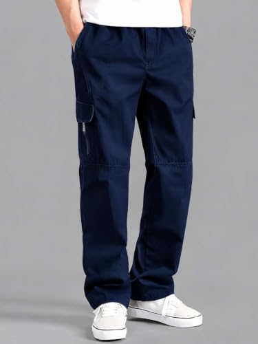 Image of Lymio Cargo for Men || Cotton Cargo Pant || Drawstring Waist Pant (Also Available in Plus Sizes) (117-120)