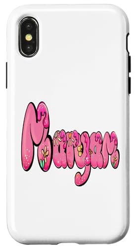 Maryam �K�[���Y ���f�B�[�X �J�X�^�}�C�Y�� ���O �X�}�z�P�[�X iPhone X/XS �p