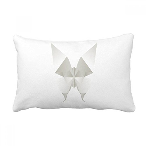 Coussin papillon blanc origami multicolore 16x24 pouces pour canapé - 2