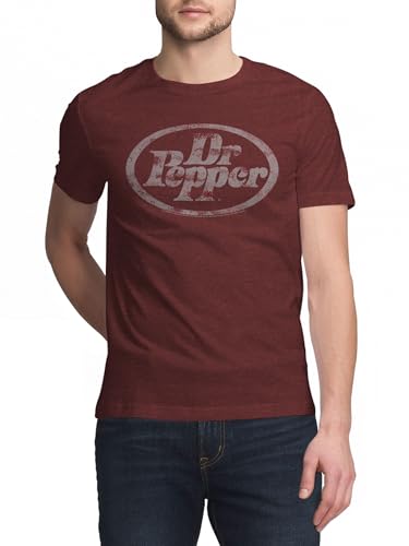 Tee Luv Men's Faded Dr Pepper Soda Logo Shirt