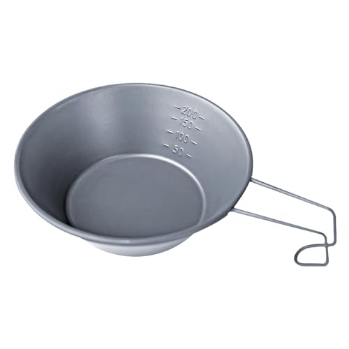 RNXRZANK Travel-Friendly Stainless Steel Bowl for Outdoor Cooking and Picnics, Gray