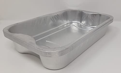 Bandeja de horno asador rectangular de aluminio con asas 29 x 19 cm 3