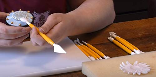 Definite Art Clay with Resin Compound and Hardener Compound Air Dry Clay Easy Mixable for Art Craft Decorating Bottle Canvas Designing (Pack of 5, with 8 Pcs Modelling Tool)