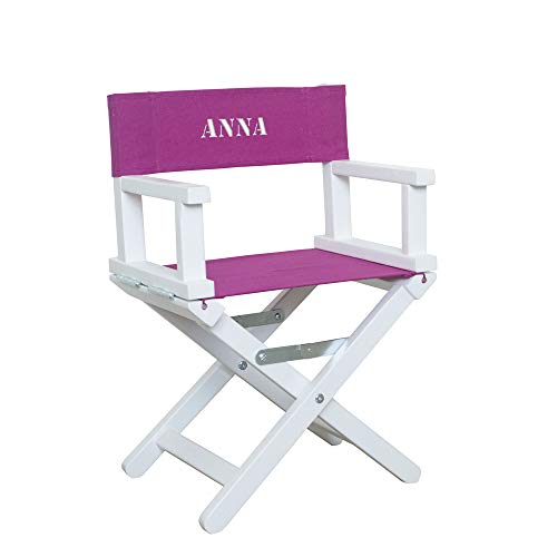Amikado Fauteuil de metteur en scène bébé & Enfant - châssis Blanc (Fuschia) - Dimensions : H...