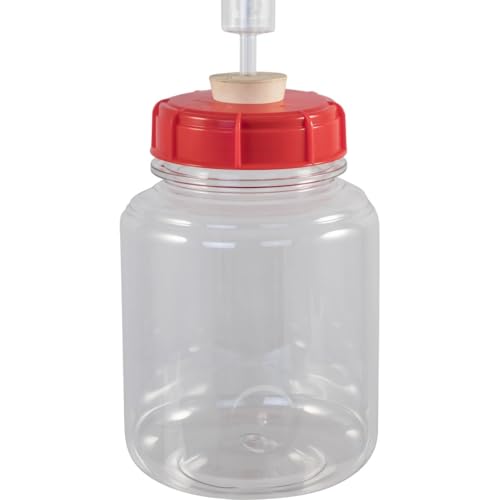 Fermonster 7 Gallon Wide Mouth Plastic Fermenter with Spigot, Stopper, & Air Lock