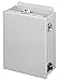 Hoffman A1412CHNF J Box, NEMA 4, Hinged Cover, Steel, 14.00" x 12.00" x 6.00", Gray