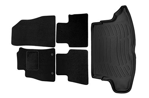 SCOUTT | Velours Fußmatten + Kofferraumwanne Set Für Juke F15 2010-2014