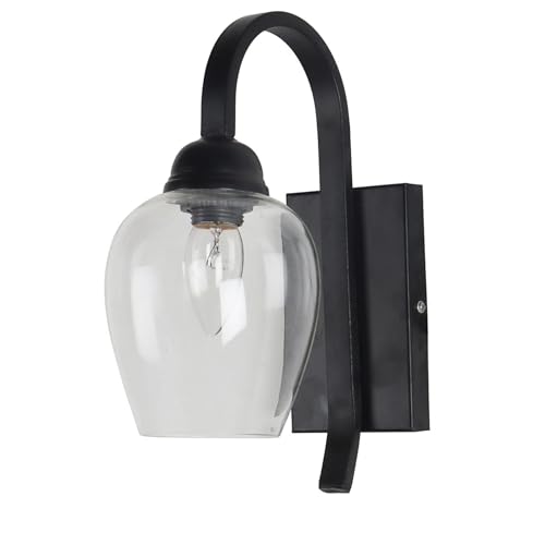 Image of SINOMAN Clear Glass Lamp Shade Round Transparent Glass Cover for Pendant Lights, Chandeliers, Ceiling Fixtures & Wall Sconces | Modern Light Shade for Home, Kitchen, Living Room & Bedroom