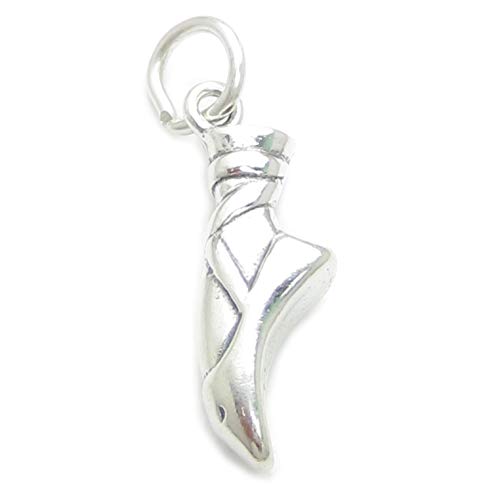 Breloque en argent sterling 925 pour chaussures de ballet