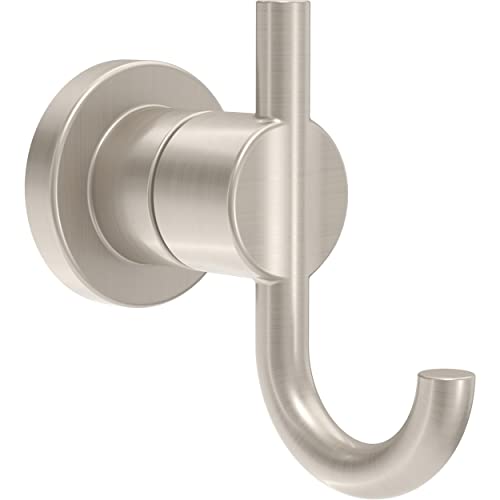 Delta Double Towel Hook for Bathroom or Kitchen| SpotShield Brushed Nickel | Nicoli Accessories