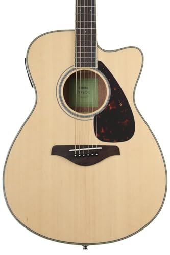 Yamaha FSX820C Small Body Solid Top Cutaway Acoustic-Electric Guitar cover