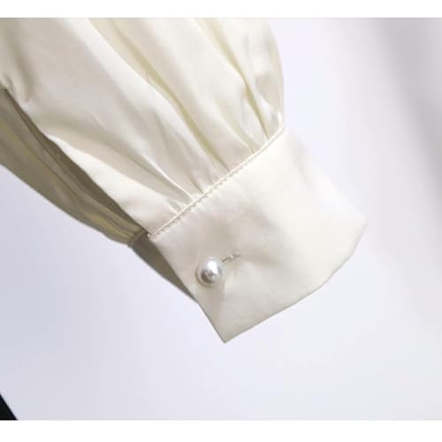 Robe trapèze élégante en patchwork blanc pour femme exigeante - 7