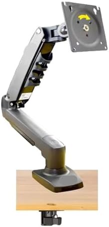 F80 2-9kg Popular 17 inch 30 Monitor Screen Desktop Stand Computer Gas Spring Long Arm Clip Grommet Hole 360 ​​Rotation(Black) image 5