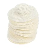 [GLSTOY] 12個 米白色ミニチュア手織りドール帽子 小型紙製帽子 手作りクラフト用装飾用コレクション向け