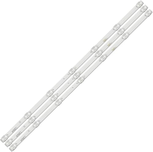 Generico Kit 3 barre LED RETROILLUMINAZIONE compatibili con TV AKAI 40' JS-D-JP40EU-071EC AKTV4035 S SMART - ricambio premium con biadesivo