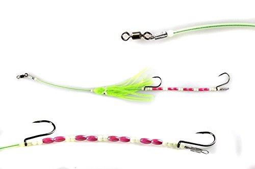 Jigging World Mosquetón Doble con Cuentas 11"