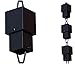 Monarch Aluminum Square Cups Rain Chain, 8-1/2 Feet Length (Black Powder Coated)