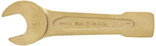Ampco Safety Tools WSO-1-1/8 Open Striking Wrench, Non-Sparking, Non-Magnetic, Corrosion Resistant, 1-1/8