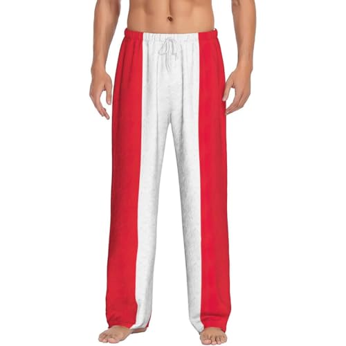 Pantalon pyjama homme doux contre le froid vêtement intérieur