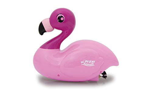 JAMARA 410109 - RC Water Animals 2,4GHz Flamingo - mit Sicherheitsfunktion Schiffsschrauben drehen Sich nur im Wasser, 2 Antriebsmotoren, einfach zu steuern, rosa