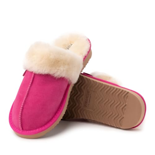 Image of Fireside by Dearfoams womens Sydney Genuine Shearling Scuff