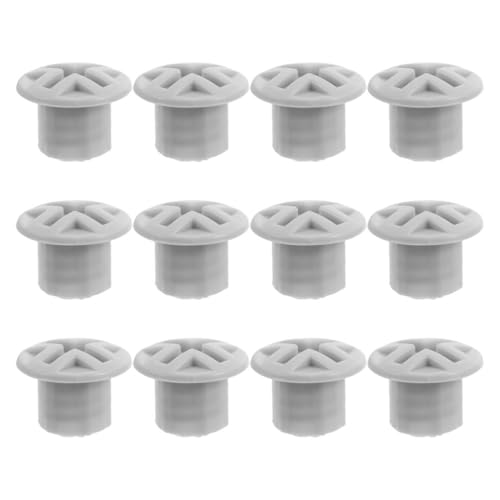 JECOMPRIS Tapones de Rosca de Plástico para Tobogán Infantil, Accesorios de Fijación Deslizante, 12 Piezas, Diámetro Interior 1.5 Cm, Gris, Recambios Seguros para Juegos al Aire Libre