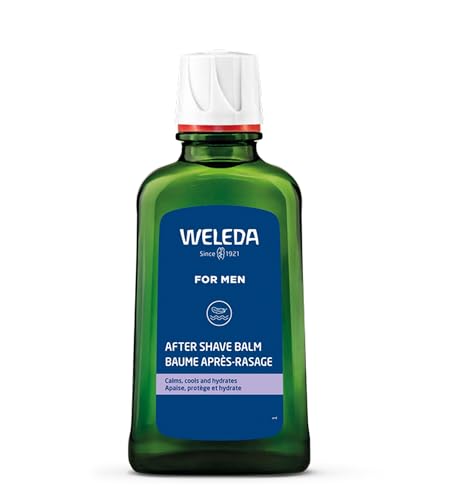 Weleda – FOR MEN Bálsamo After Shave Calmante para Hombre, Calma la Piel Irritada con Aloe Vera, Manzanilla y Mirra, Hidratación y Efecto Refrescante – 100 ml