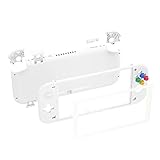 eXtremeRate switch liteに対応用ピュアカラーのDIY互換するケースシェル、任天堂switchライトコントローラー修理キットハウジング/スクリーンフィルム付き、switchライトに対応用カスタムケースカバー【ホワイト】