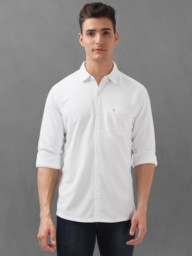Image of BULLMER Trendy Regular Fit Solid Full Sleeve Causal Shirt for Men.