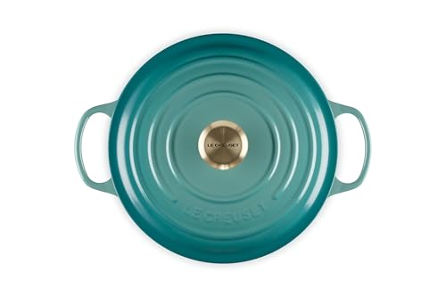 Image of Le Creuset Enameled Cast Iron Signature Deep Round Oven, 6.5 qt., Riviera